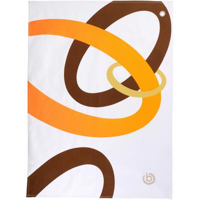 Geschirrtuch BUGATTI "Ellipse", orange (weiß, orange, braun, natur), B:50cm L:70cm, 100% Baumwolle, Geschirrtücher, Geschirrtuch