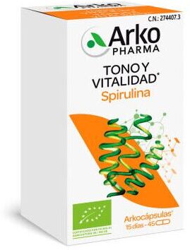 Arkopharma Arkocápsulas Spirulina Bio 45 Capsules