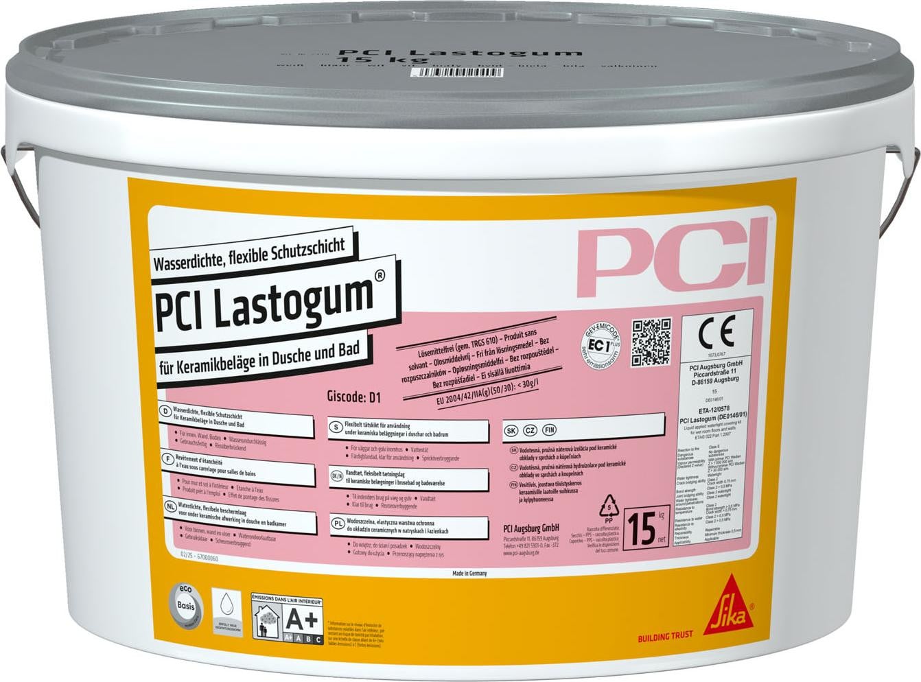PCI Lastogum Afdichtingsmateriaal Grijs 15 kg