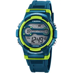 Calypso K5808/3 Kinder- und Jugenduhr Digital Blau/Neongrün 10 bar