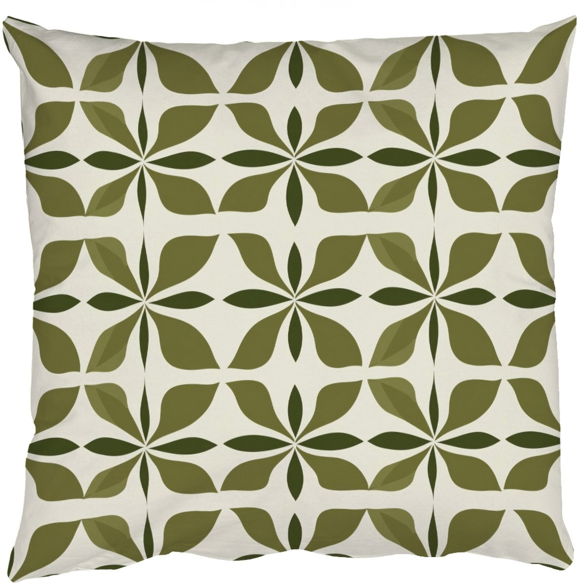 PillowMonkey Sierenkussen Botanisch Retro Groen 60x60 cm