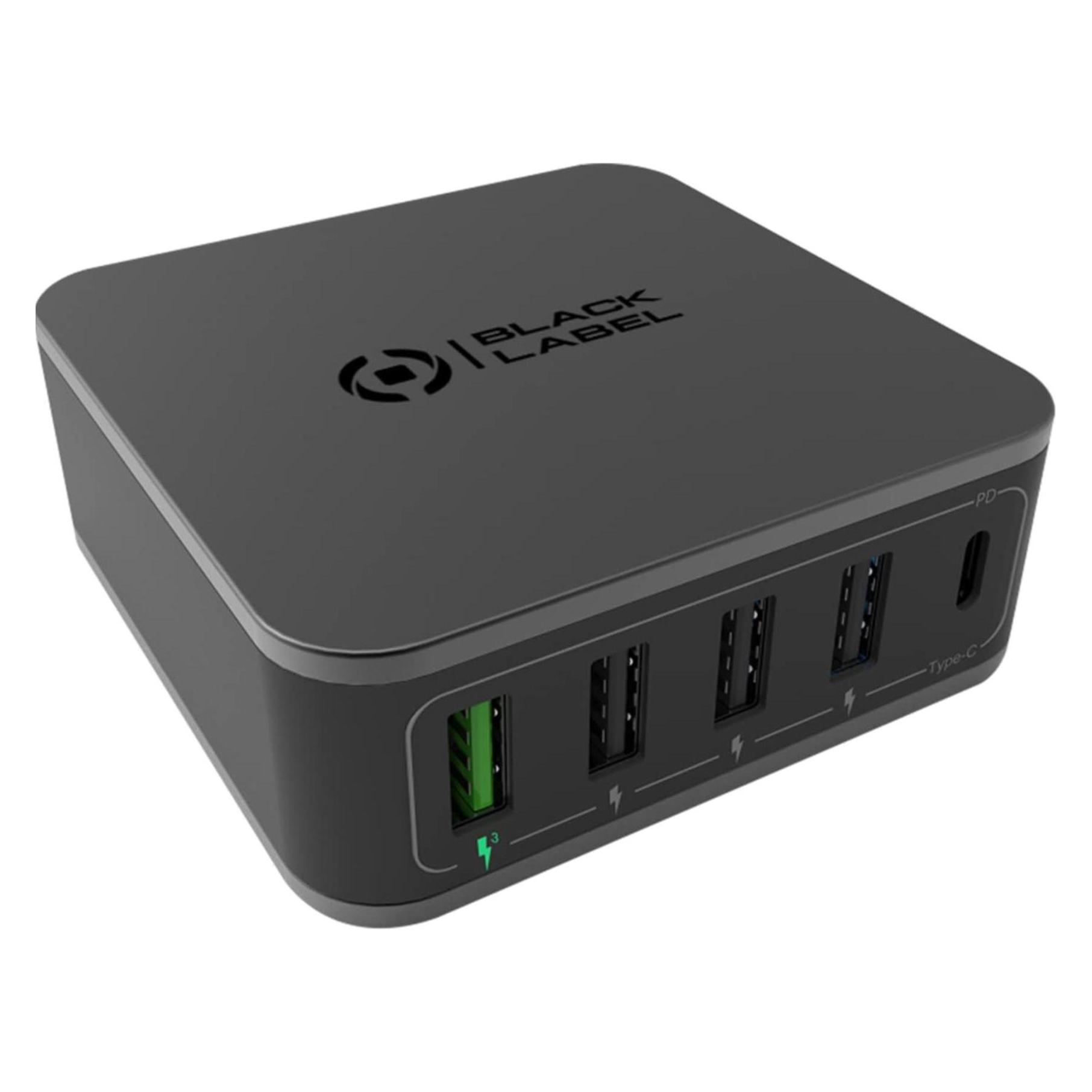 Celly Power Station Black Label Line Usb-C (60 W) (BLPOWERS60W)