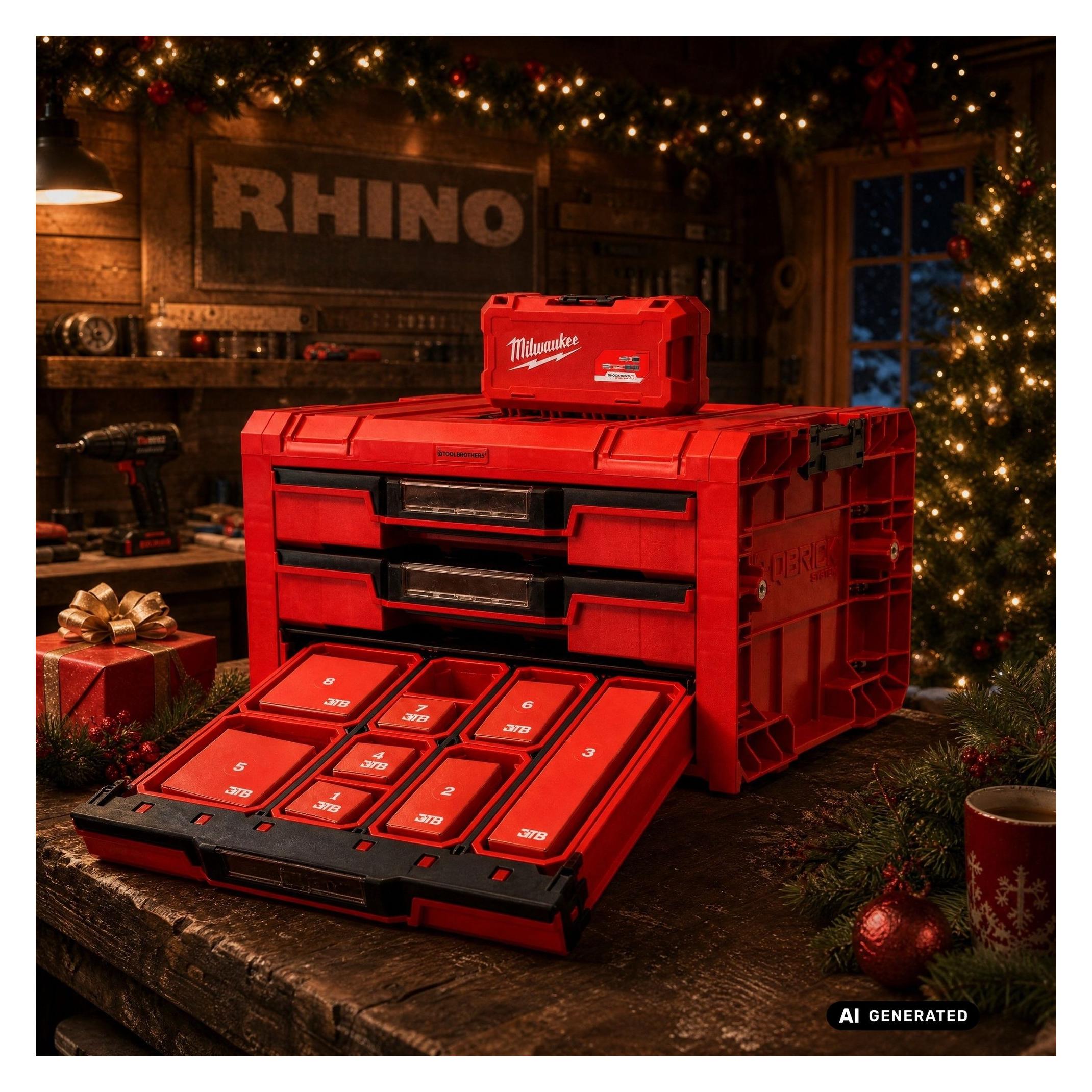 Tool Brothers Toolbrothers RHINO Adventskalender 2026 - LIMITED RED MILWAUKEE EDITION (24 Türchen) (77151075)