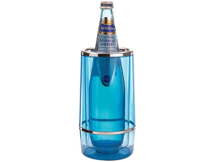 Flaschenkühler Aps Polystyrol B 11.5 cm - Farbe: Blau