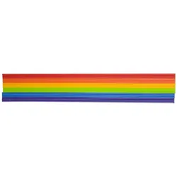 Verzierwachsstreifen "Regenbogen", 20 cm, 18 Stück