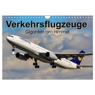 Verkehrsflugzeuge (Wandkalender 2027 DIN A4 quer), CALVENDO Monatskalender