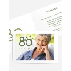 Geburtstagseinladung selbst gestalten mit Spruch und Fotos im Onlinedesigner bei Meine-Kartenmanufaktur.de