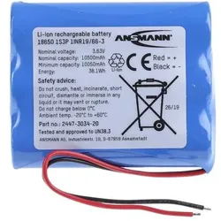 Ansmann Li-Ion Battery Pack 1S3P (1 Stk., 18650, 10500 mAh), Batterien + Akkus