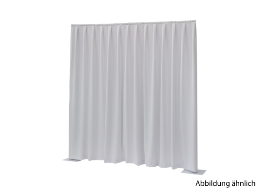 Wentex Pipes & Drapes Vorhang Molton, 3.3x4m, 300g/m², weiß