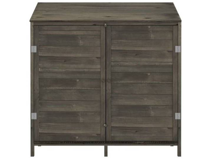 Remise Armoire Malle de jardin Remise de jardin Anthracite 102 x 52 x 112 cm Bois de sapin solide JILIMAISON2025 33473392