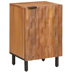 Helloshop26 - Kompakter rechteckiger Badezimmerschrank mit praktischer Ablagefläche 38 x 33 x 58 cm braunes Holz 02_0057780