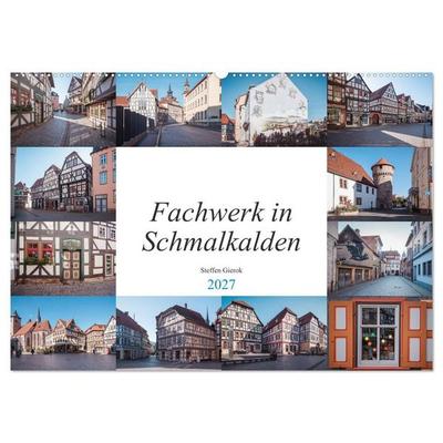 Fachwerk in Schmalkalden (Wandkalender 2027 DIN A2 quer), CALVENDO Monatskalender
