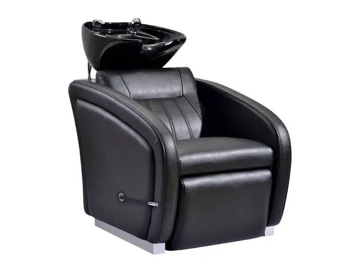 Fauteuil de lavage haut de gamme pour salon de coiffure, avec bac en céramique, chaise de lavage premium
