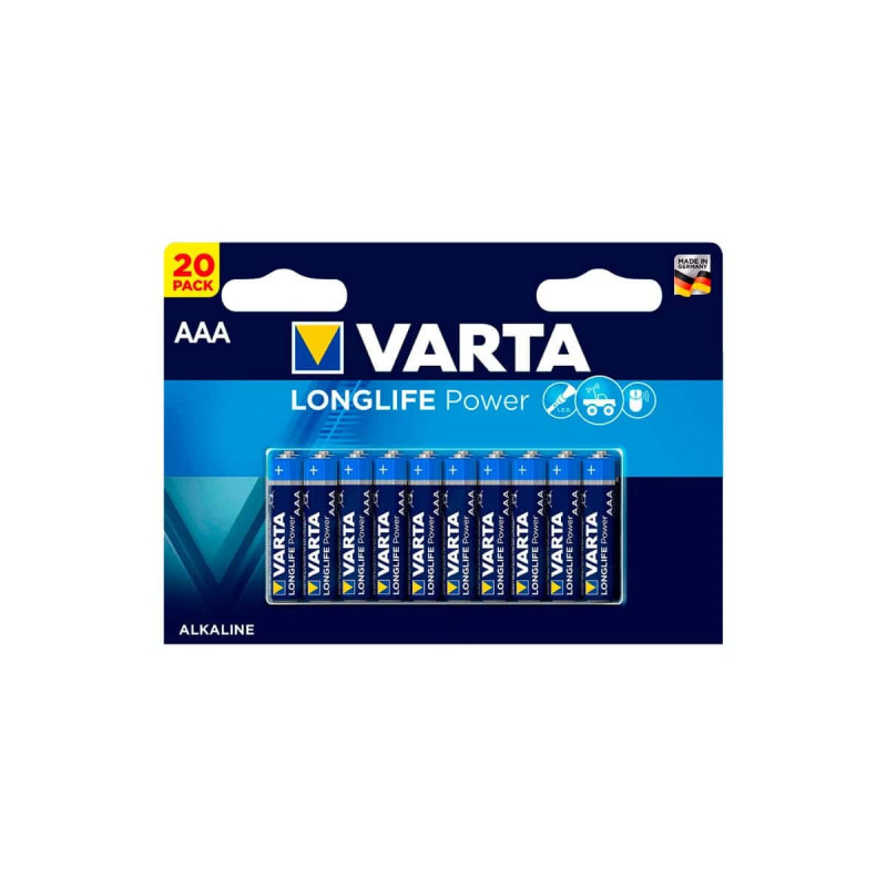 Varta Langdurige AAA Batterijen, 20 stuks