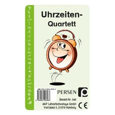 Uhrzeiten-Quartett, Game von Heiner Müller, Persen Verlag in der AAP Lehrerwelt GmbH, 978-3-8344-0348-3