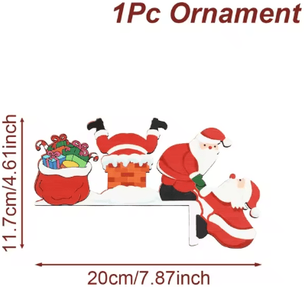 Inspire Picks Merry Christmas Wooden Door Frame Decoration Pendant style 6