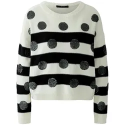 Rundhals-Pullover oui weiss, 46