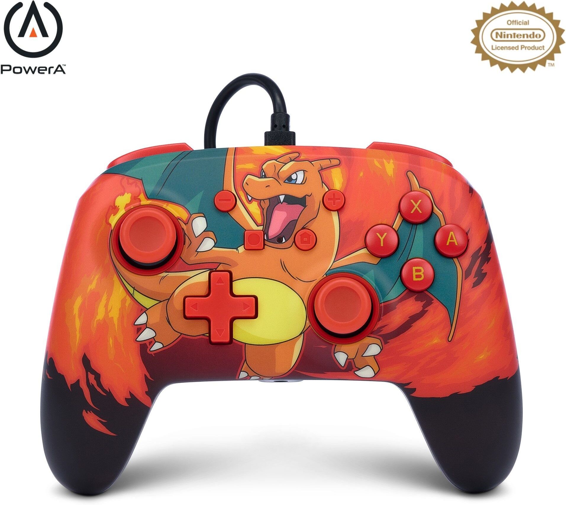 PowerA Enhanced Wired Controller - Charizard Vortex/ Nintendo Switch (Nintendo