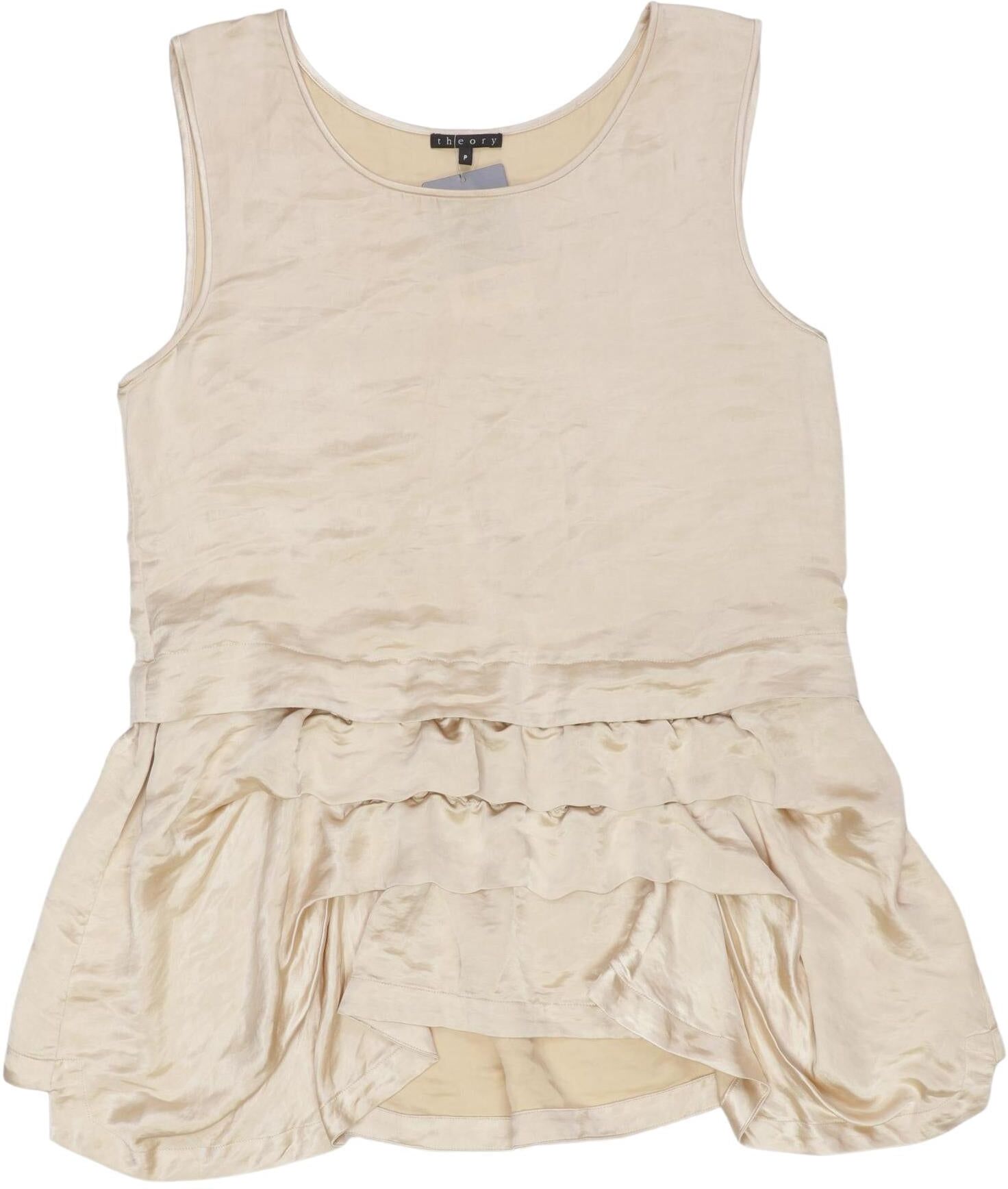 Theory Damen Top, Beige, Gr. EU 30, Synthetik - Second Hand