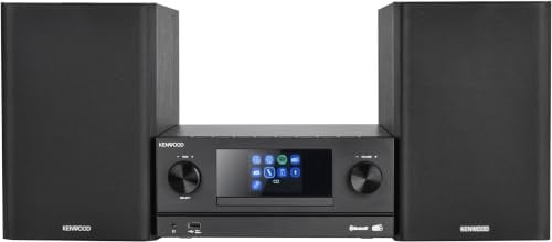 Kenwood M-9000S-B Micro HiFi-systeem met Bluetooth en Wifi, Zwart