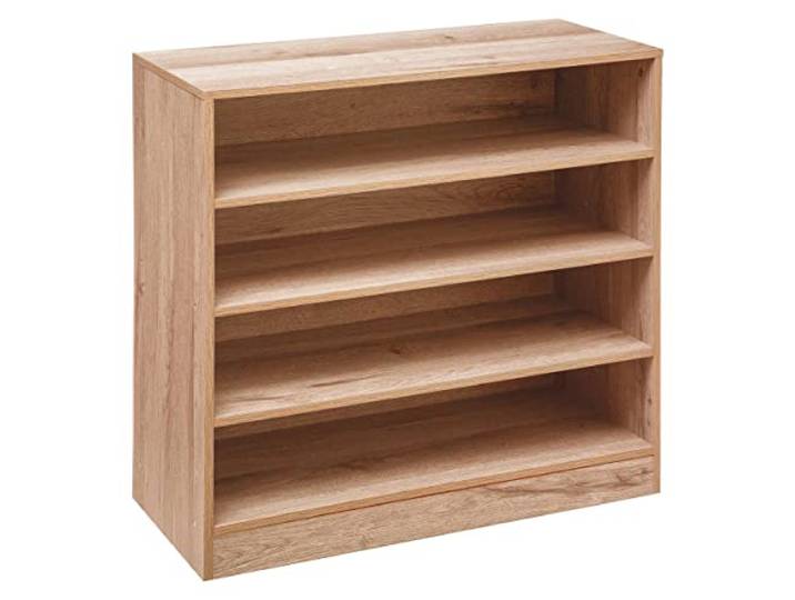 5Five Range Chaussures 4 Cases Bois Naturel