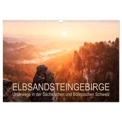 Elbsandsteingebirge: Unterwegs in der Sächsischen und Böhmischen Schweiz (Wandkalender 2026 DIN A3 quer), CALVENDO Monatskalender
