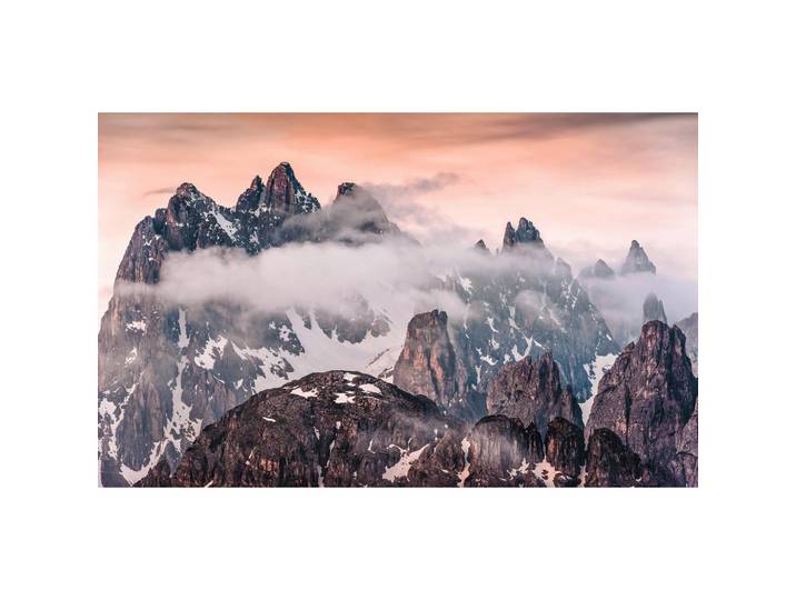 Vliestapete, bunt, Winterlandschaft, 400x250 cm, FSC Mix, Tapeten & Wandverkleidungen, Vliestapeten