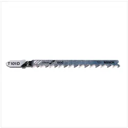 Bosch Professional Zubehör, Sägeblatt, Stichsägeblatt T 101 D Clean for Wood