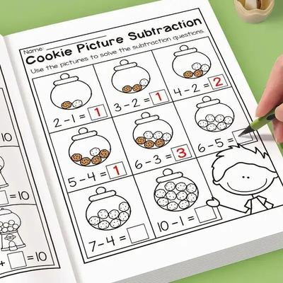 32 Page Math Training Book Addition And Subtraction Exercises For Beginners 32 Page Math Training Book Addition And Subtraction Exercises For Beginners