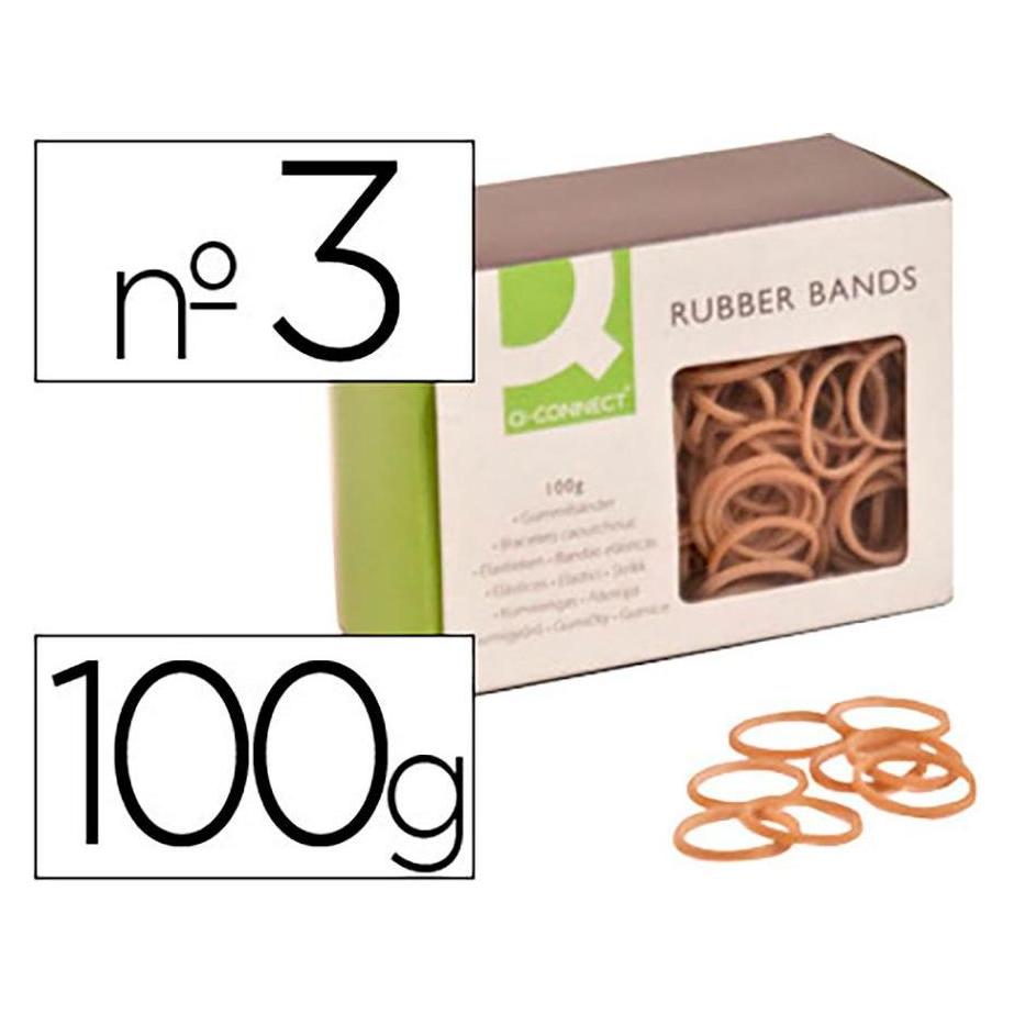 Q-Connect Elastische Gummis 100g. n°3 30x2mm (1 Stk.) (49337585)