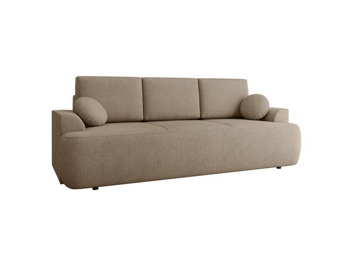 Mirjan24 Schlafsofa Velo, Hellbraun, Kunststoff, Rechteckig, 248x94x110 cm, Babymöbel & Kindermöbel, Kinderzimmer & Jugendzimmer, Schlafsofas