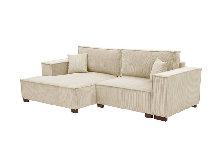 Tchibo - Sofa 2-Sitzer mit Auszugsbett rechts - 253x150x87cm - creme -