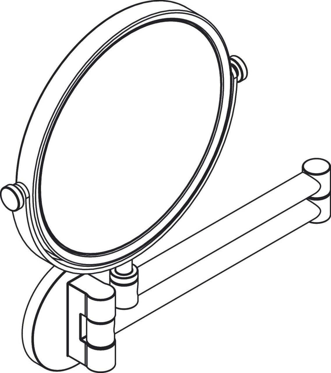 Rasierspiegel Hansgrohe Axor Universal Circular 42849250