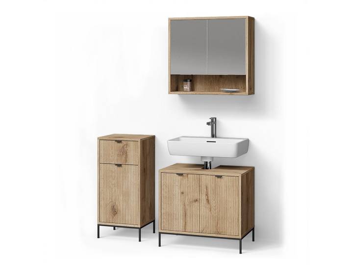 BADMÖBEL-SET ATERNO, Viking Oak, 3-teilig