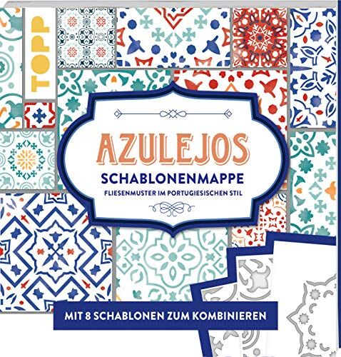 Claudia Guther - Azulejos. Schablonenmappe: Fliesenmuster im portugiesischen Stil. Mit 8 Schablonen und 20 Mustern zum Kombinieren - Preis vom 11.10.2026 03:10:56 h