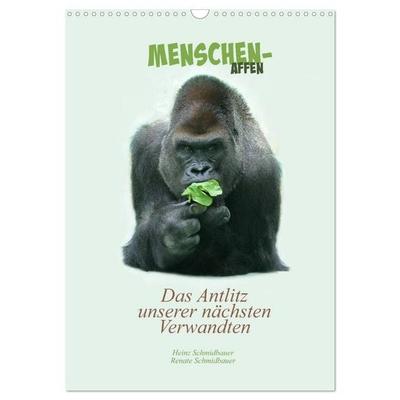 Menschenaffen - Das Antlitz unserer nächsten Verwandten (Wandkalender 2027 DIN A3 hoch), CALVENDO Monatskalender