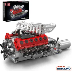 Mould King Motorisiertes V12 Saugmotor Modell 10210