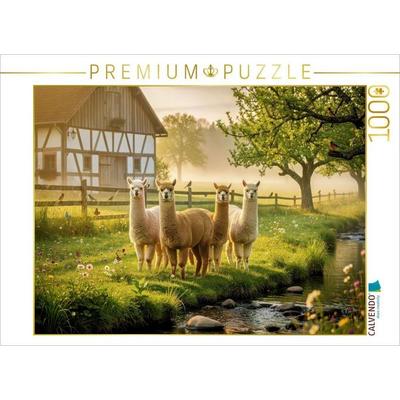 CALVENDO Puzzle Tierische Idylle, die sofort lächeln lässt. | 1000 Teile Lege-Größe 64x48cm Foto-Puzzle für glückliche Stunden, von , Calvendo Puzzle