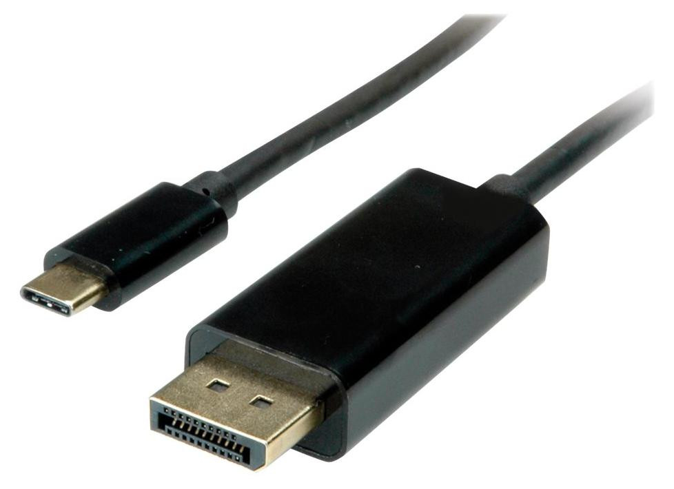 Value USB Type C naar DisplayPort adapterkabel versie 1.2, ST/ST, 2 meter