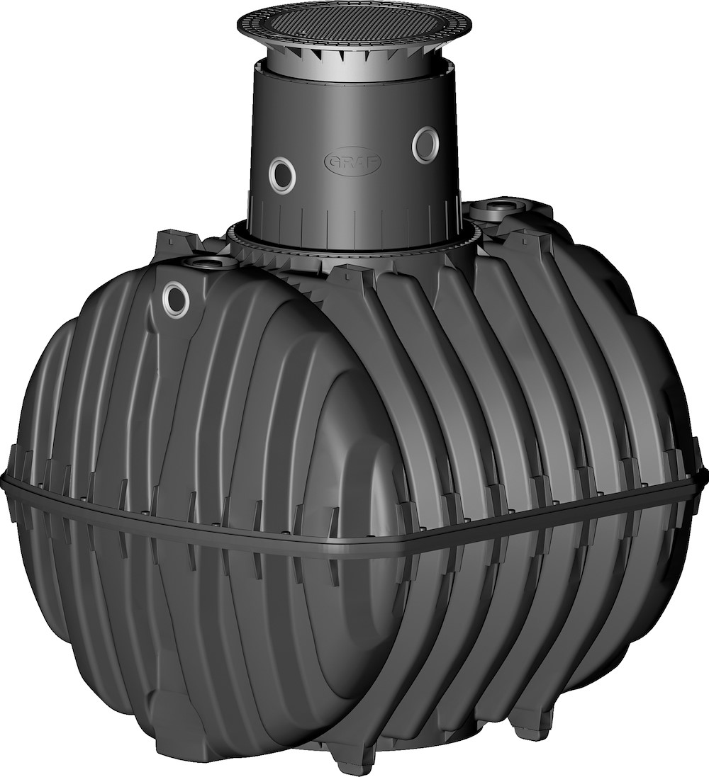 GRAFOTTOGMBH CARAT Klärbehält.3750L PKW-bef m.1/2 TW Tankdom Maxi u.TD-PKW 16942084