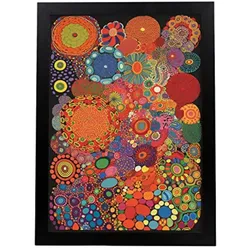 POSTER Yayoi Kusama A3 Schwarzer Rahmen