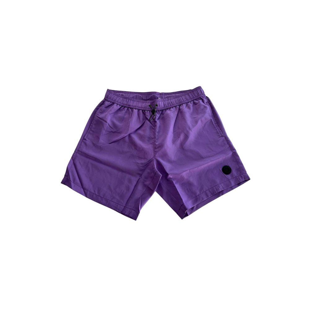 Trussardi Badebekleidung Lila Polyester Herren Schwimmshorts