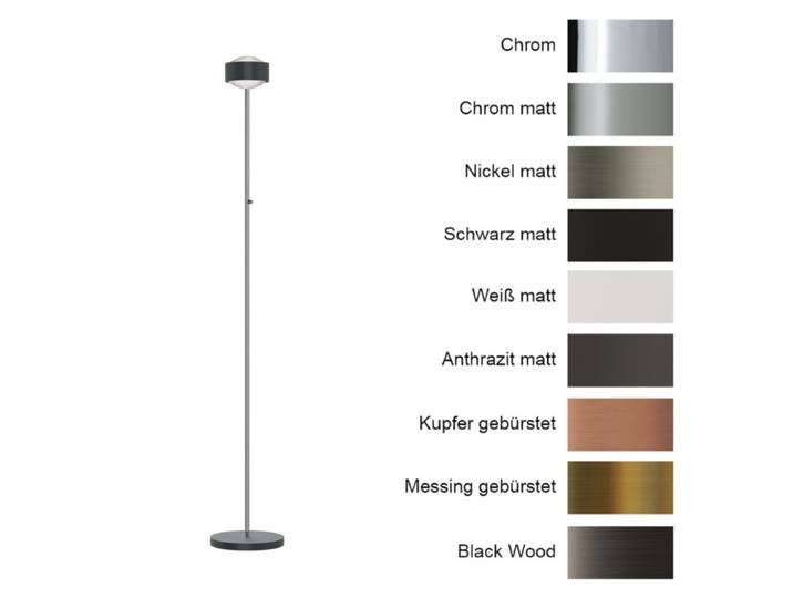 Top Light Avantgarde Stehleuchte Puk! 120 Eye Floor LED - Anthra