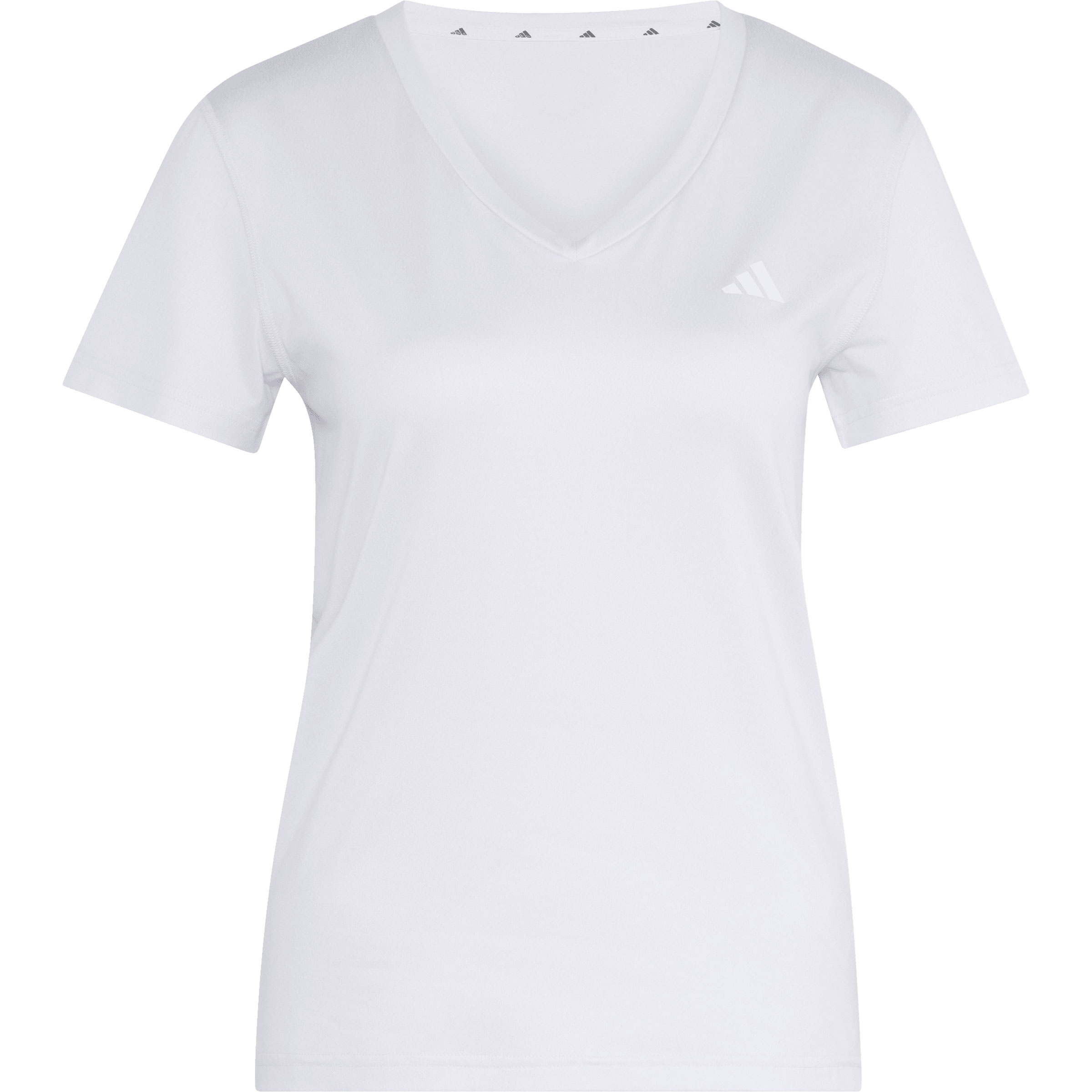 adidas Workout Essentials V-Neck Damen T-Shirts lila Größe S Laufen | Training & Fitness | Trailrunning Elastisch