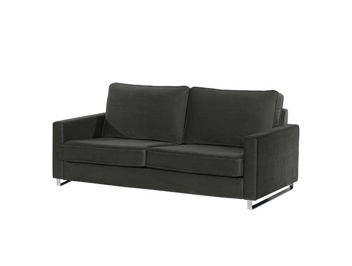 Sofa I 2-Sitzer Grau/Grau Samt Ravi 170 x 85 x 94cm Modern
