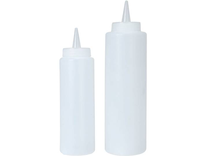Garnierflaschen, 2er-Set, 250 ml und 400 ml