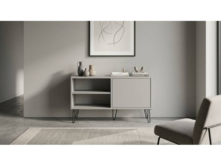 25 cm tiefe Kommode - grau - nach Maß Premium Dekore Grau