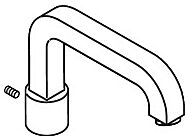 Hansgrohe Ausl Axor Citterio 4L WA-Arm. 98718000 Wannenrand chrom