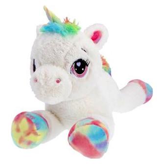Pluchiez Einhorn Plüsch weiss liegend 80 cm (34513053)