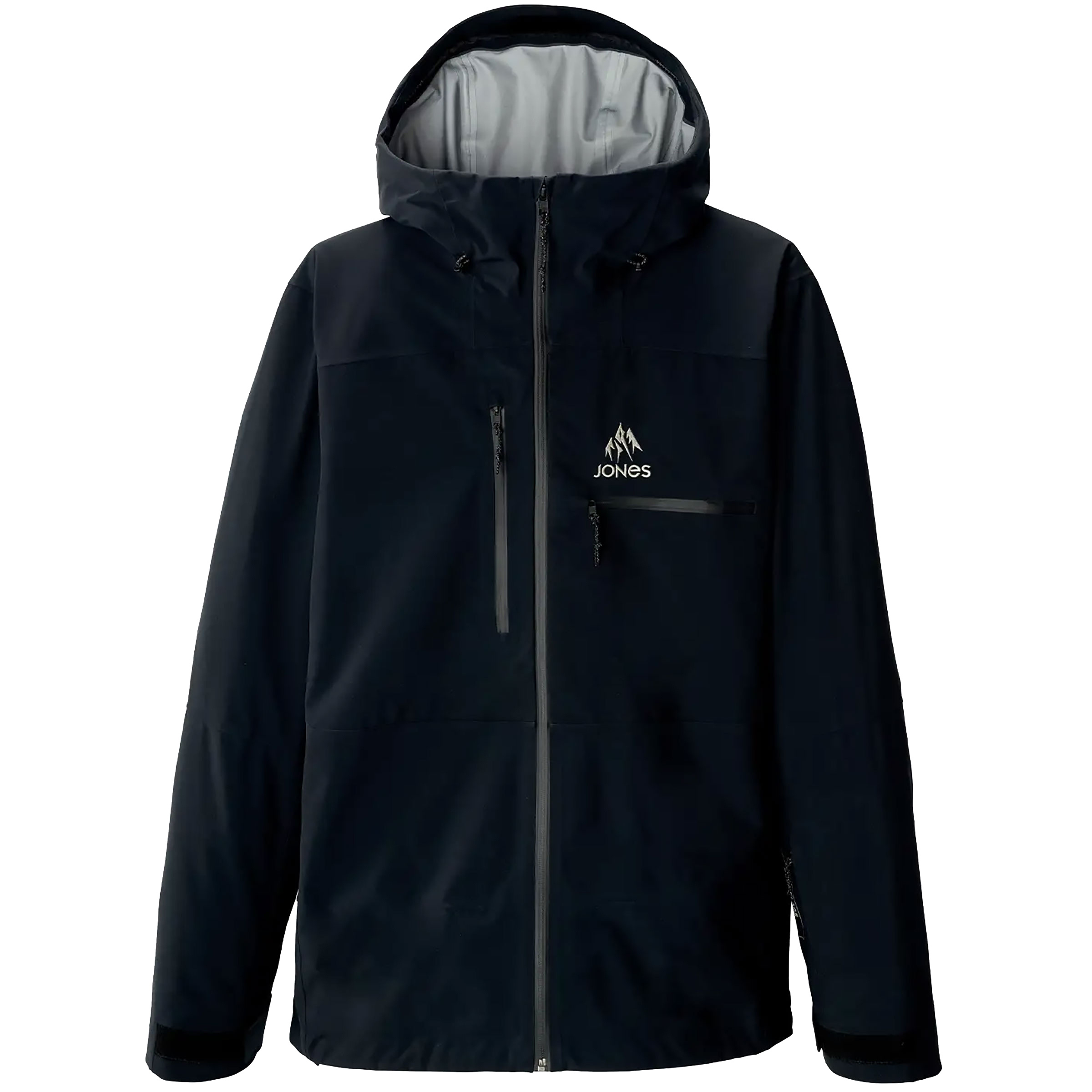 Jones Shralpinist Stretch Recycled Herren Regenjacke schwarz Größe M Freeride | Splitboard | Skifahren | Bergsteigen Elastisch Wasserabweisend